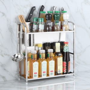 Stainless steel spice rack, knife holder, storage rack